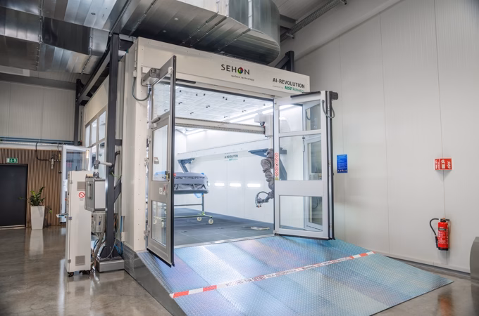 SEHON AI-REVOLUTION Lackieranlage für Roboterlackierung SEHON AI-REVOLUTION Lackieranlage für die Roboterlackierung